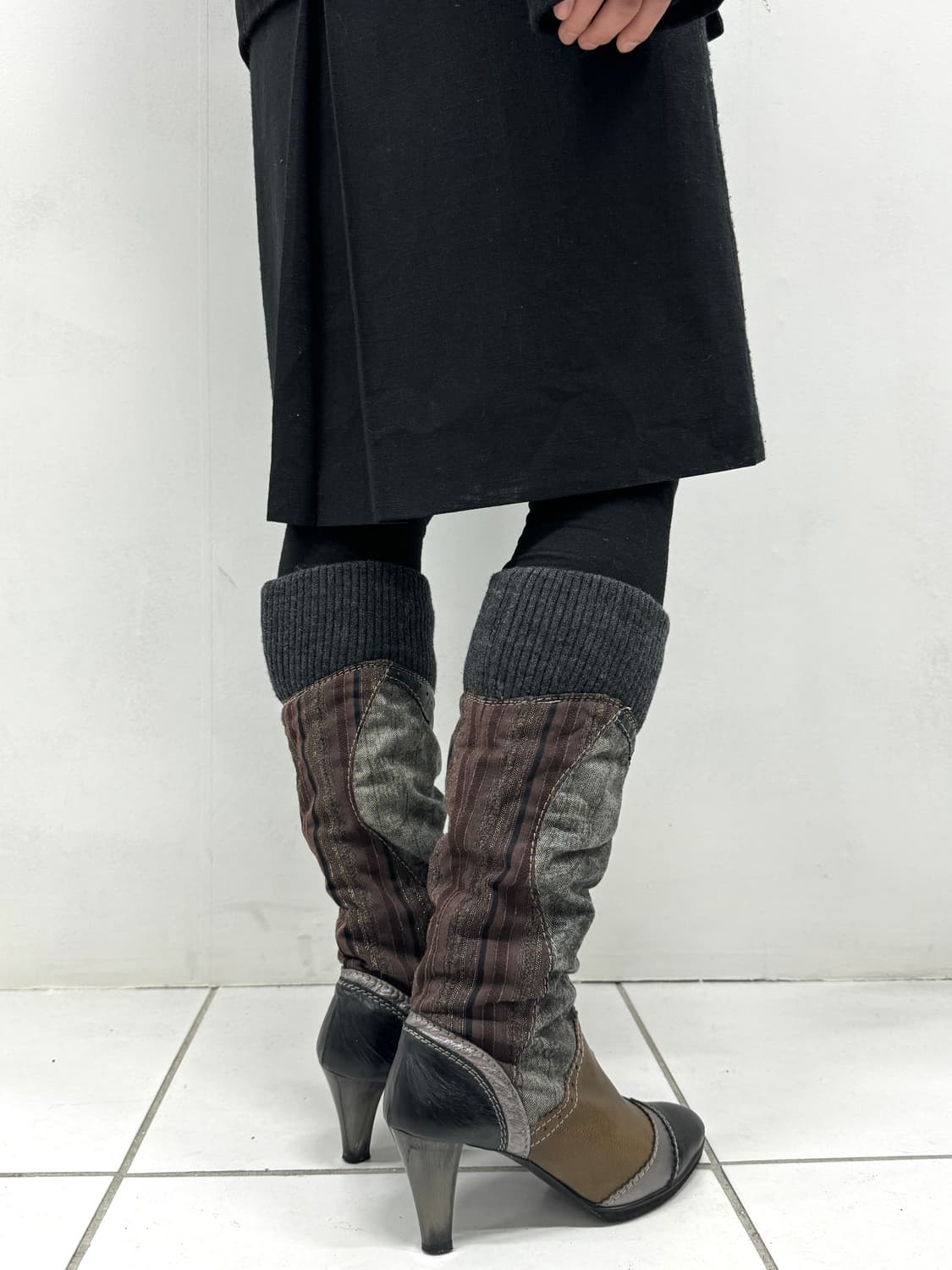 design knit boots 상품이미지5