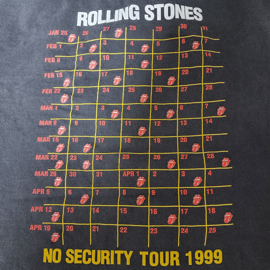 [XL] 90s 롤링스톤즈 1999 빈티지 밴드티 상품이미지6