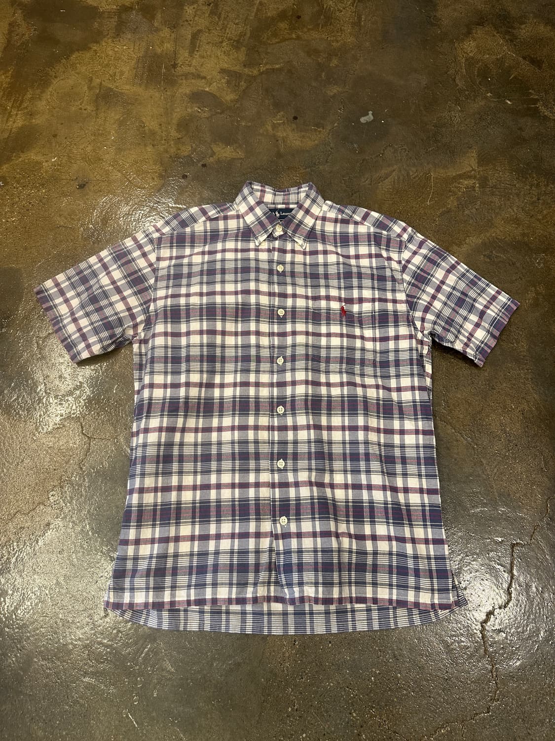 POLO 폴로 랄프로렌 체크 반팔셔츠 S 상품이미지1