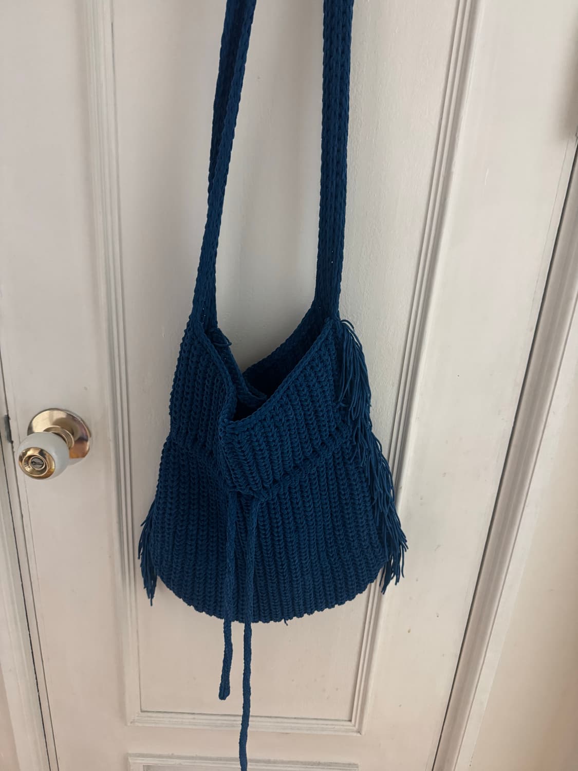 빈티지 보헤미안 프린지 니트 크로스백 상품이미지1