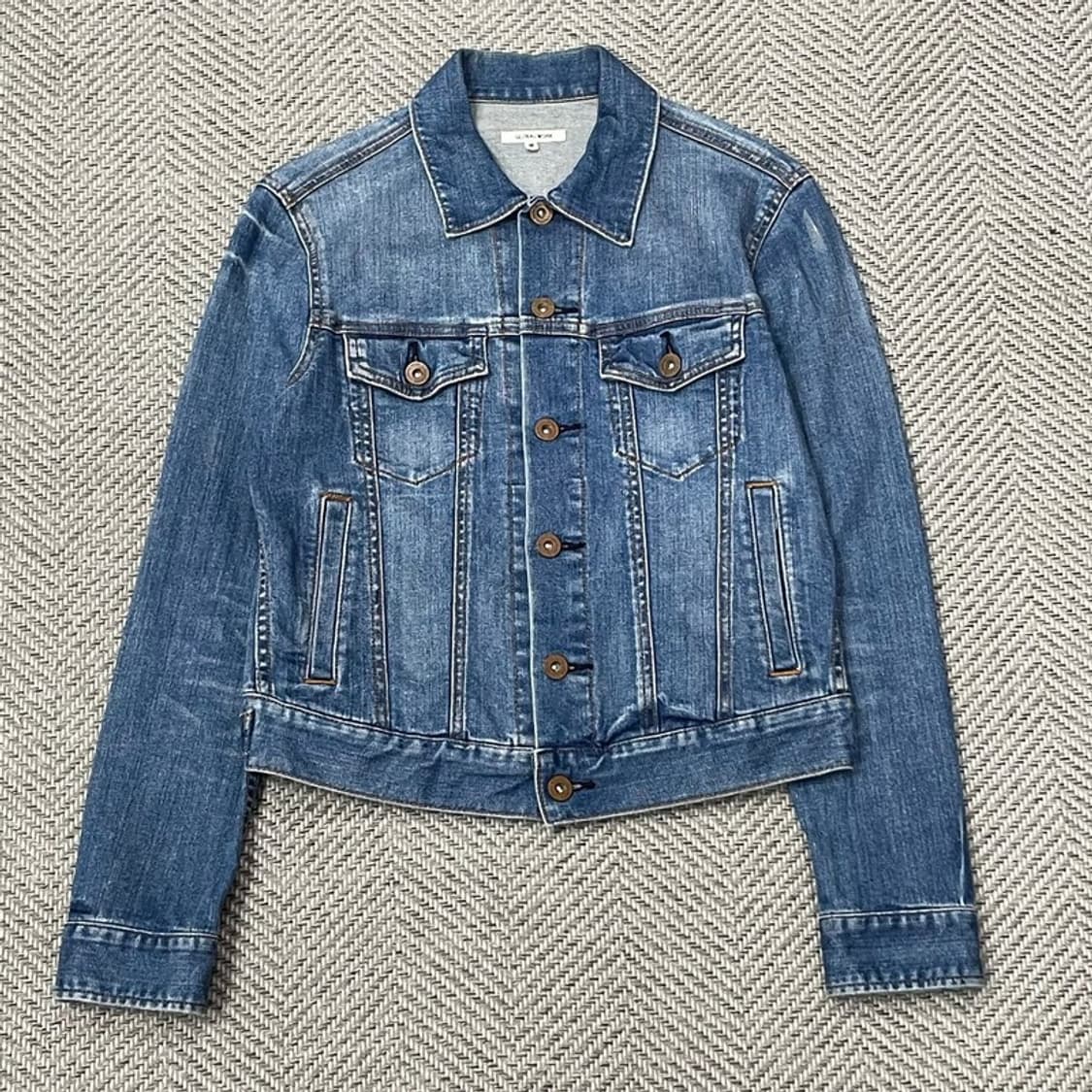 글로벌워크 투포켓 데님 자켓 v0080 상품이미지1