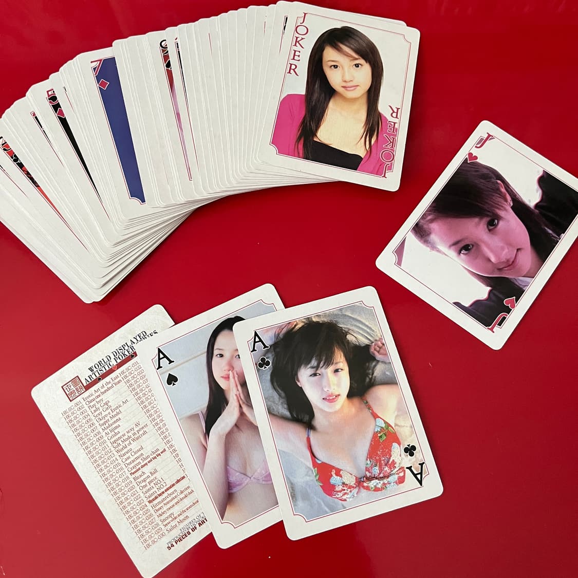 레트로) 사와지리 에리카 플레잉카드 트럼프카드 상품이미지1