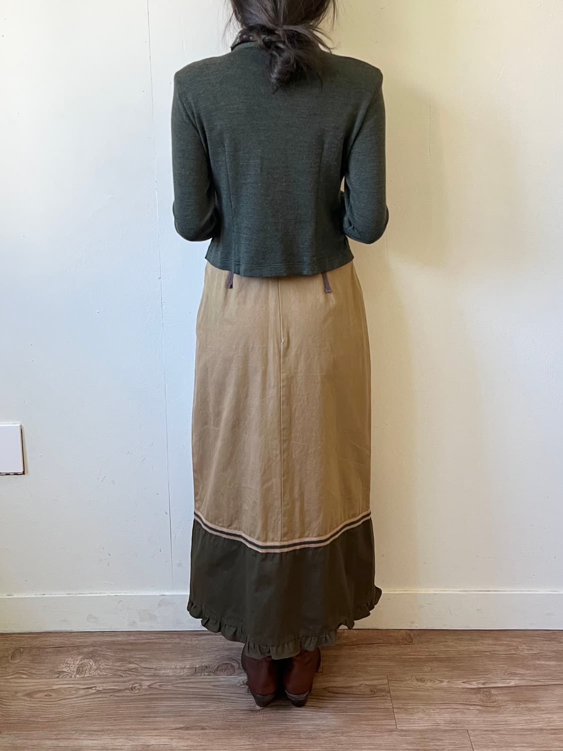 DO NOT STEP ON THE WINGS 2% 투톤 스커트 상품이미지9