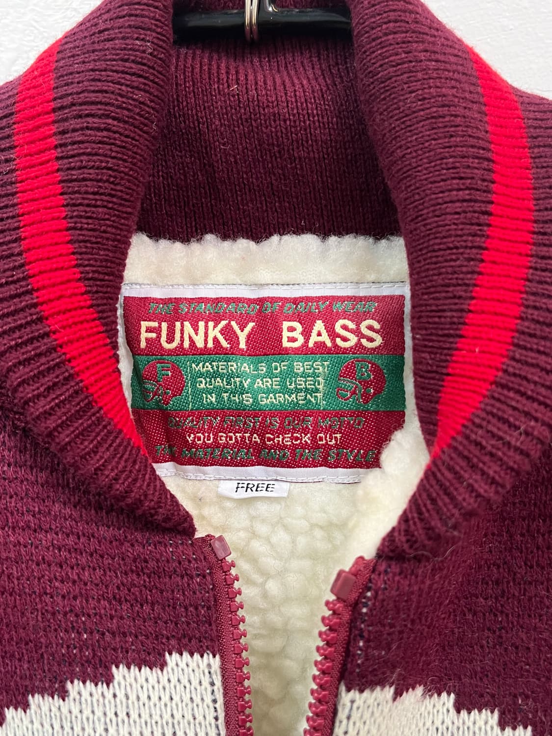 Funky Bass 코위찬 집업 자켓 아크릴 FREE 상품이미지2