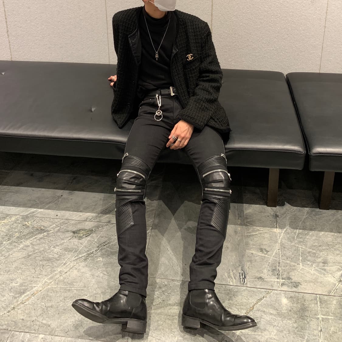 생로랑 레더패널진 15fw 32 상품이미지6