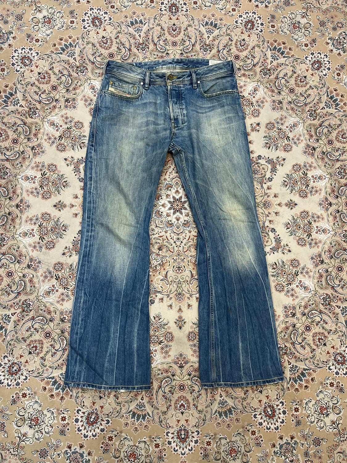 디젤 워싱 플레어 데님팬츠 상품이미지3