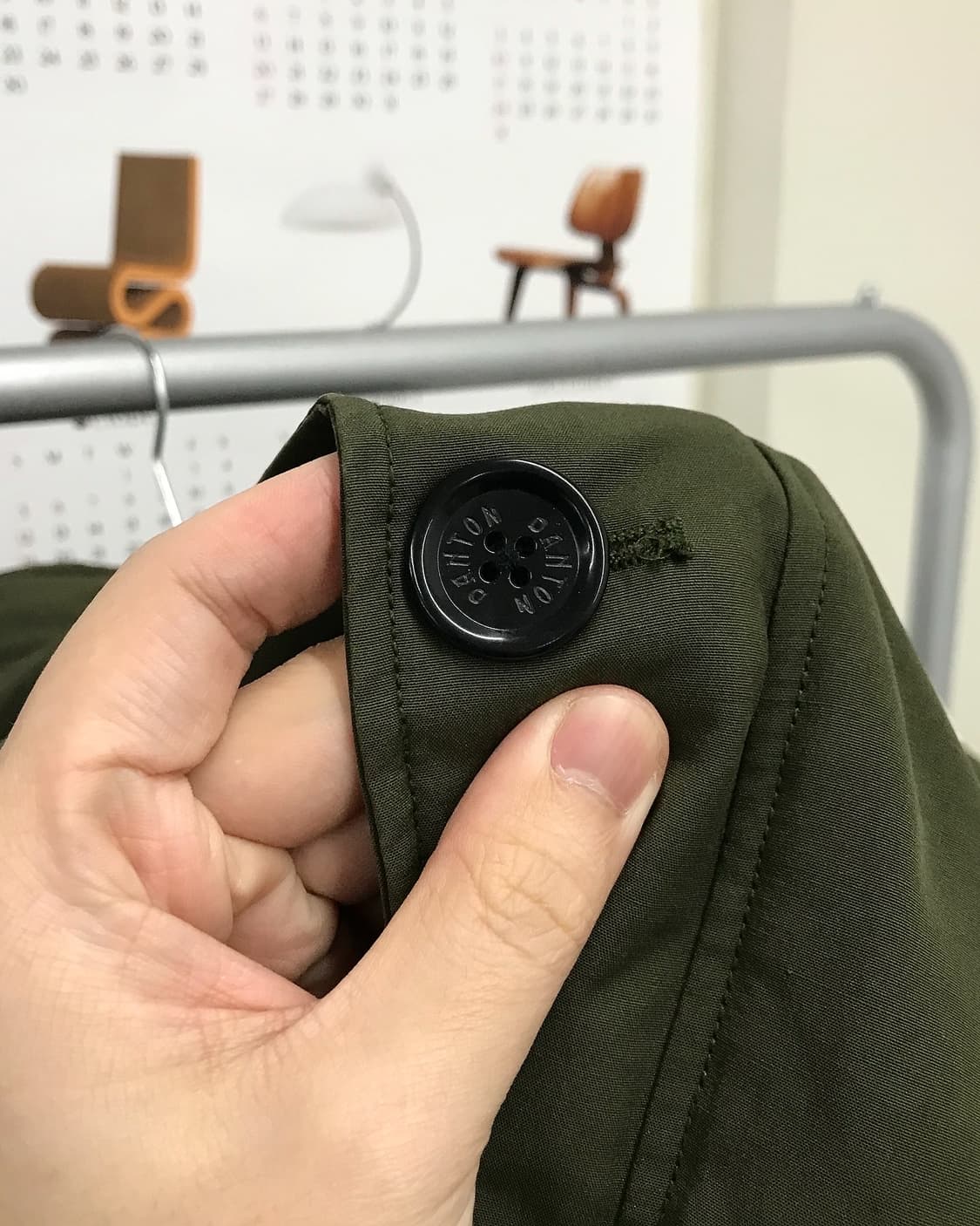 단톤 후드 다운 패딩 파카 상품이미지3