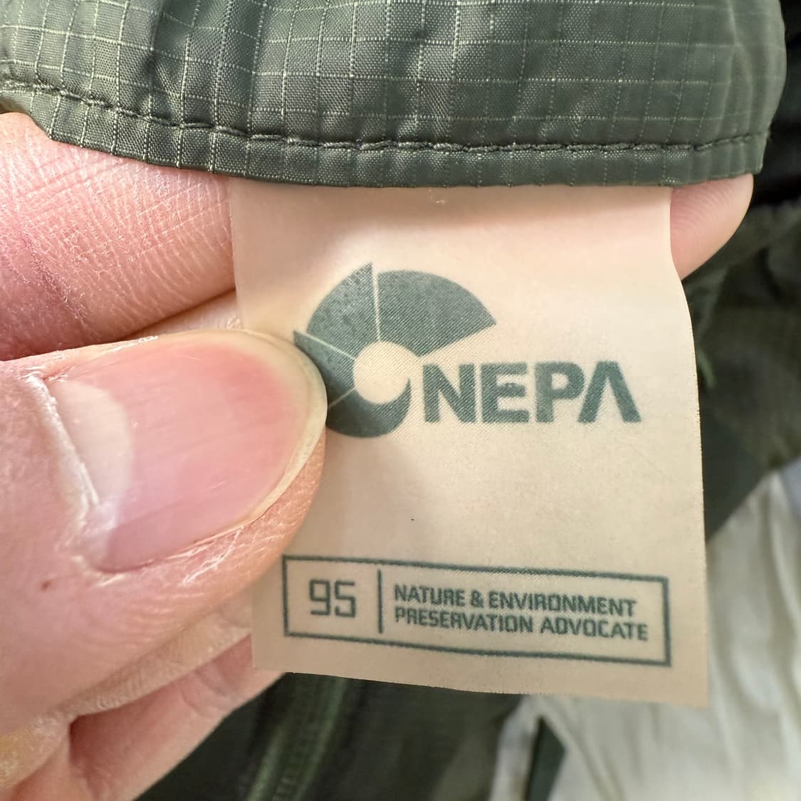 [M] 네파 카키 등산 윈드 후드 바람막이 1230T1 상품이미지3