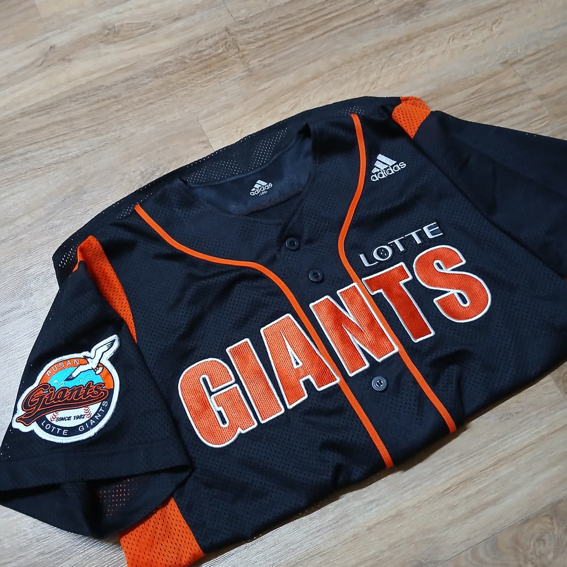 Adidas 아디다스 롯데자이언츠 노마킹 원정 유니폼  야구 반팔 져지 상품이미지1