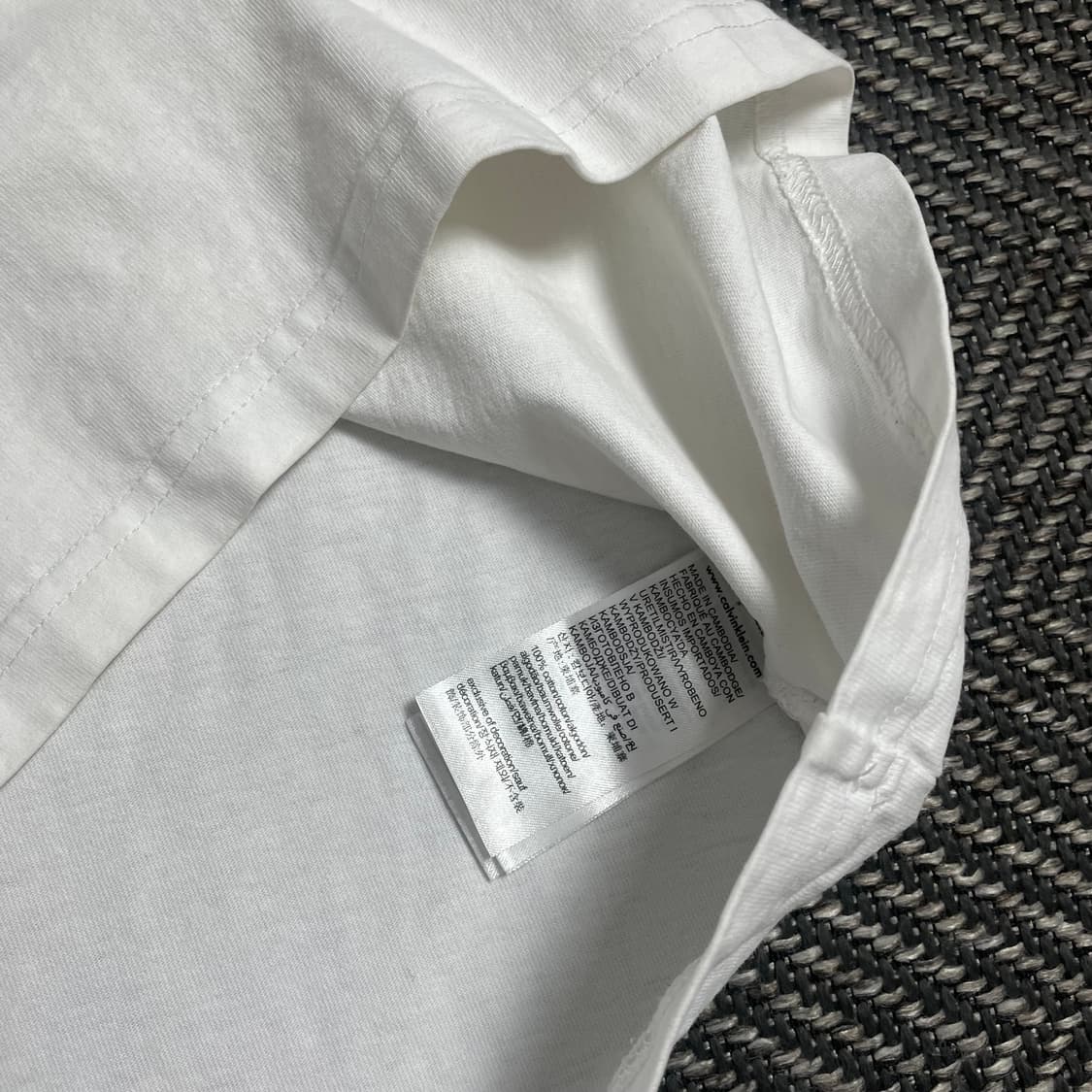 캘빈클라인 스펠아웃 화이트 반팔 티셔츠o 4928 상품이미지5