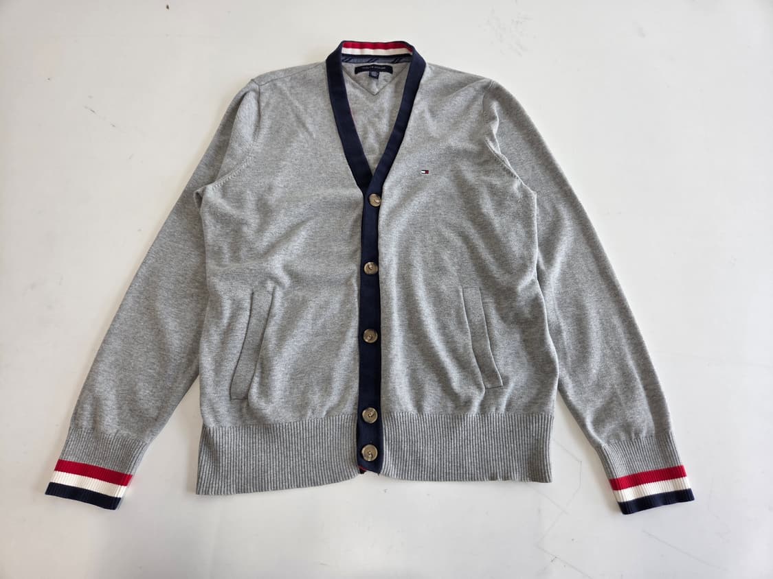 타미힐피거 니트 가디건 그레이/네이비 L/G 상품이미지1