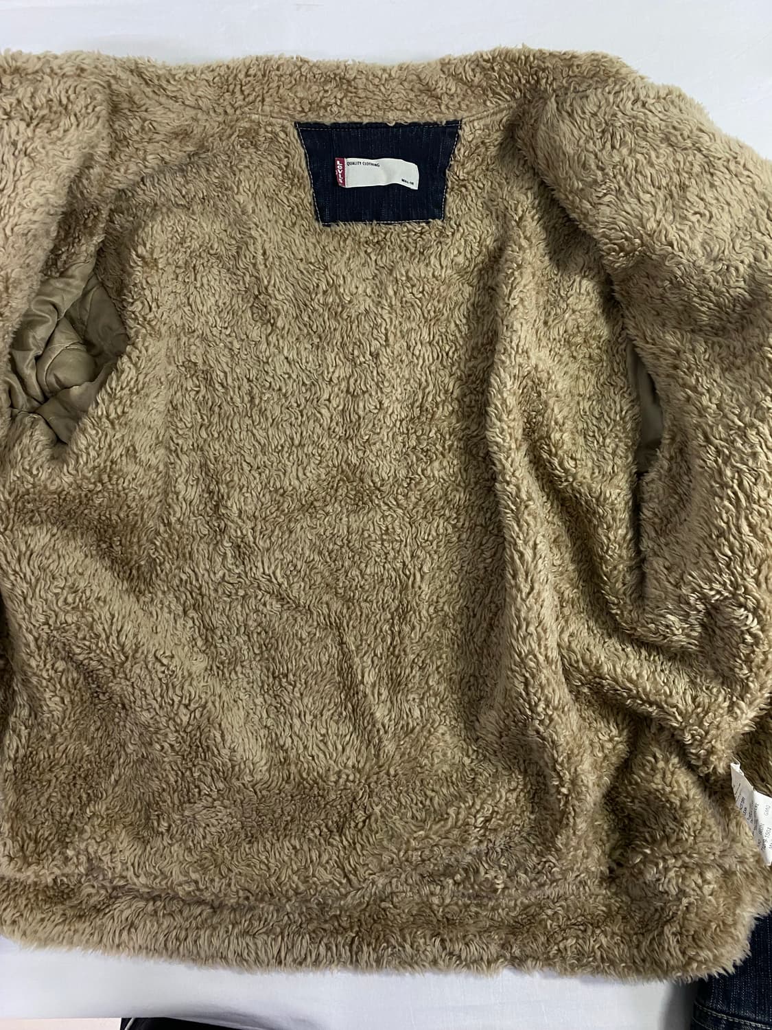 리바이스 레드탭 양털 쉐르파 트러커 데님 자켓 L 상품이미지7