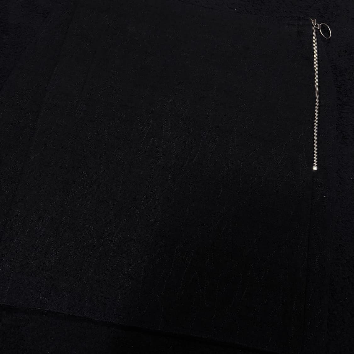 우먼S-M 시스템 블랙 자수패턴 스커트 상품이미지3