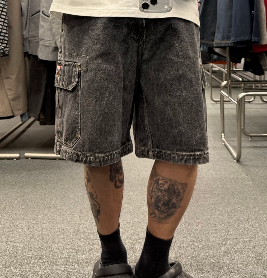 32)Mecca 빈티지 버뮤다 데님팬츠(지퍼) 상품이미지1