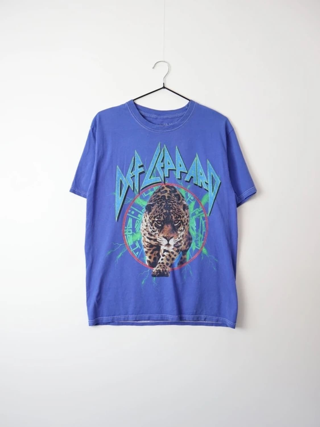 Def Leppard Band Graphic T Shirt Blue 상품이미지3