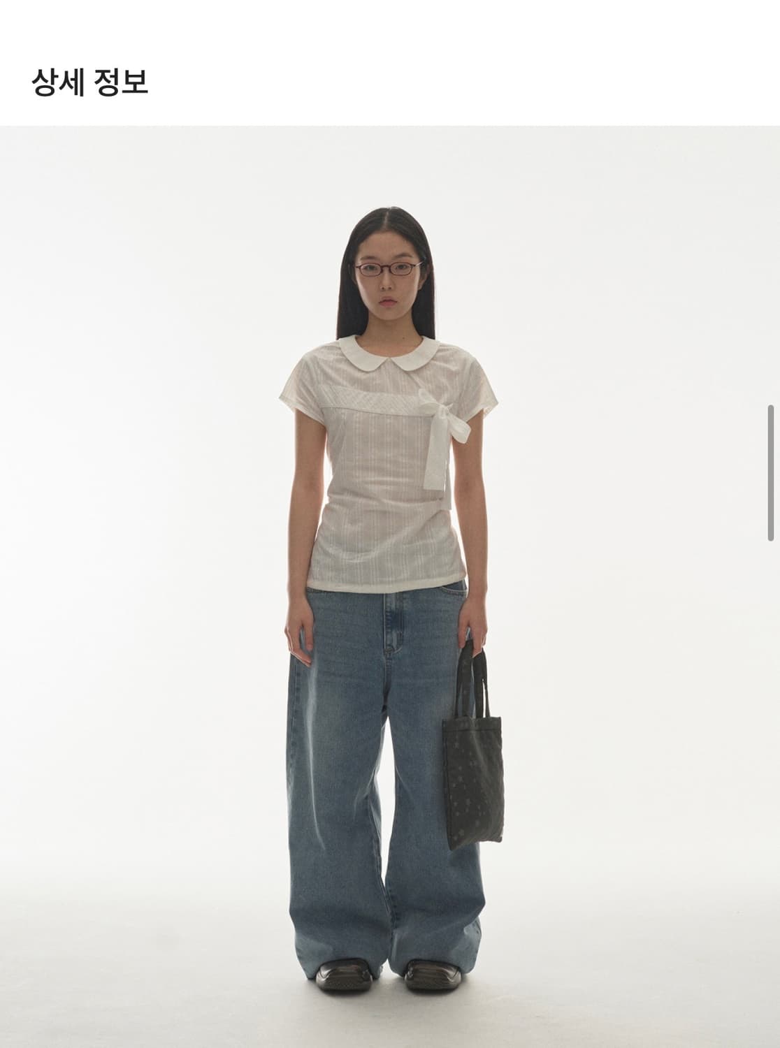 코이세이오 보우 블라우스 화이트 coyseio bow blouse 상품이미지3