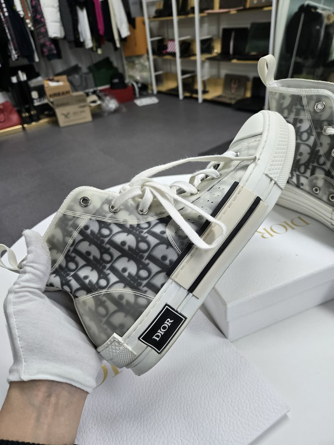 [A급컨디션]디올 오블리크 하이탑 스니커즈 상품이미지3