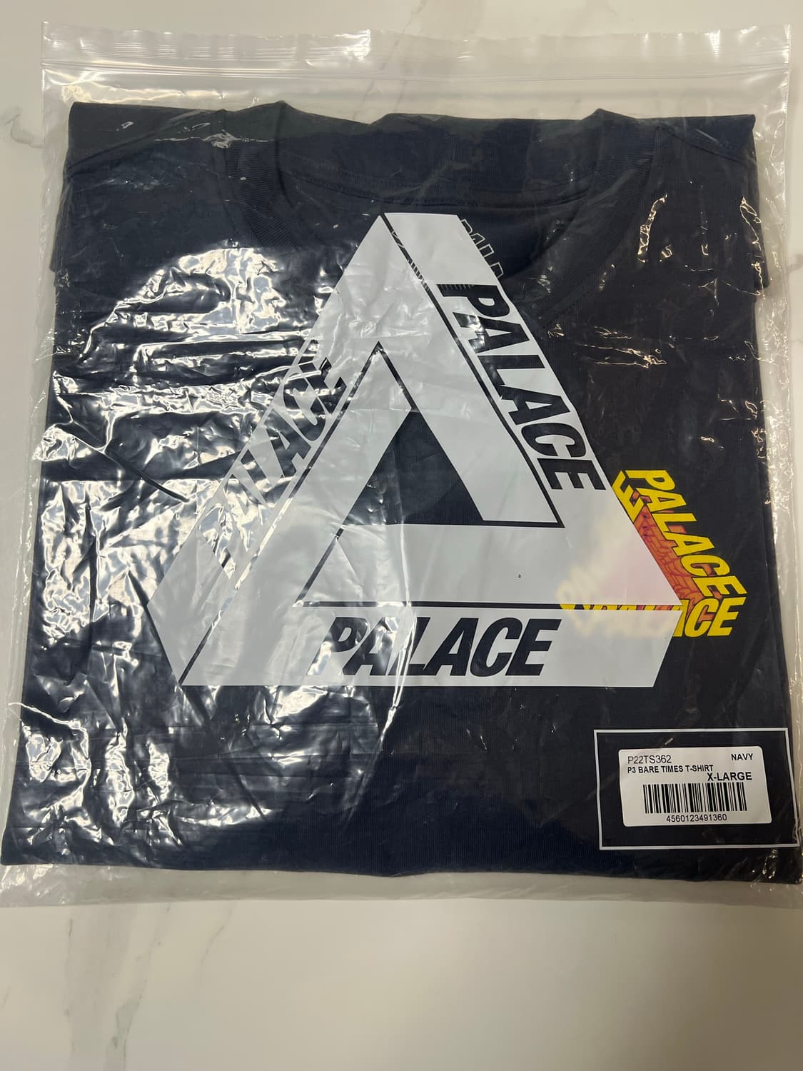[XL] 팔라스 P3 베어 타임즈 반팔티 티셔츠 네이비 - 22SS 상품이미지6