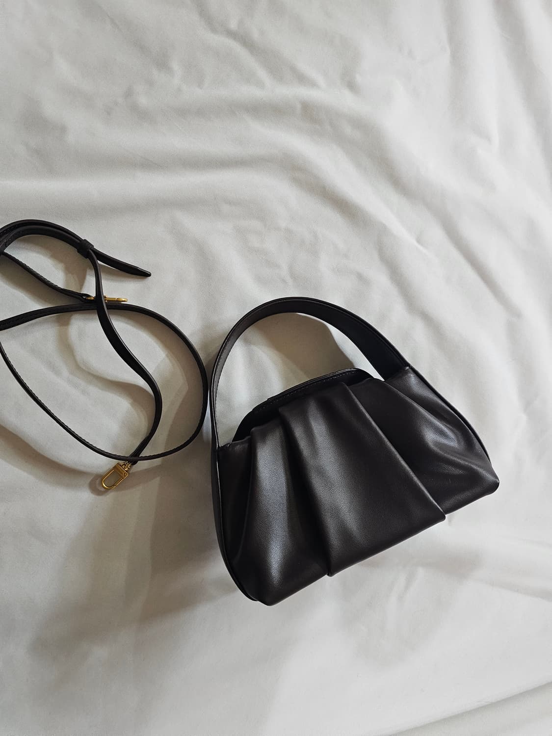 아뜰리에드루멘 오르간 브라운 팡틴백 레더 셔링 토트백 크로스백 가방 상품이미지6