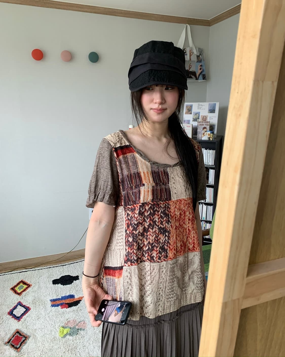 japan vintage wrinkle cap 상품이미지4