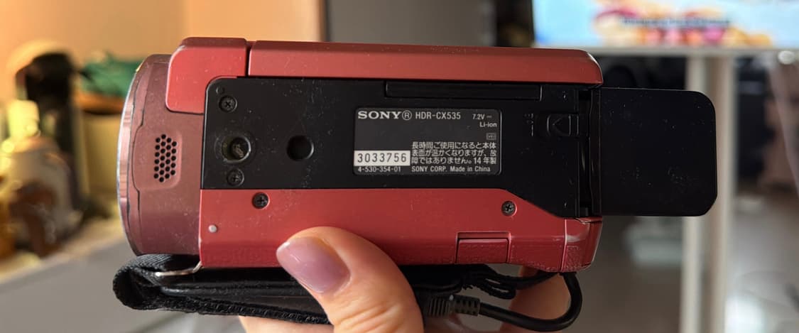 소니 핸디캠 sony handycam cx-535 핑크 빈티지 캠코더 상품이미지3