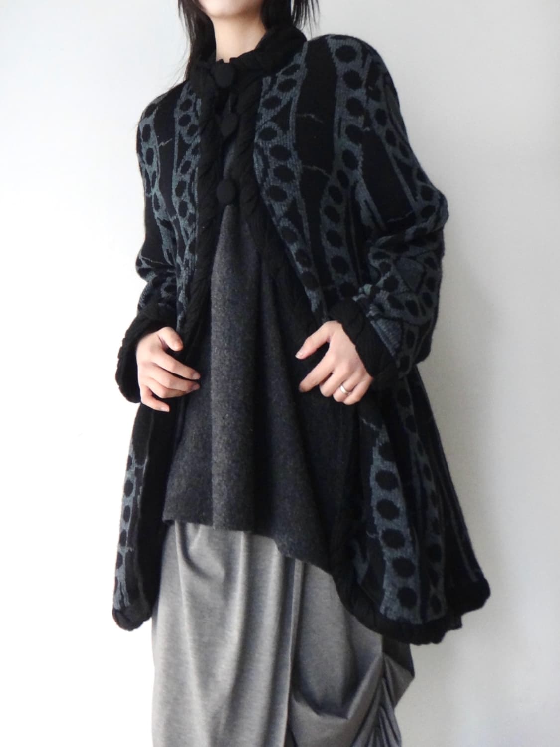 MODIGLIANI wave circle pattern cardigan  상품이미지8