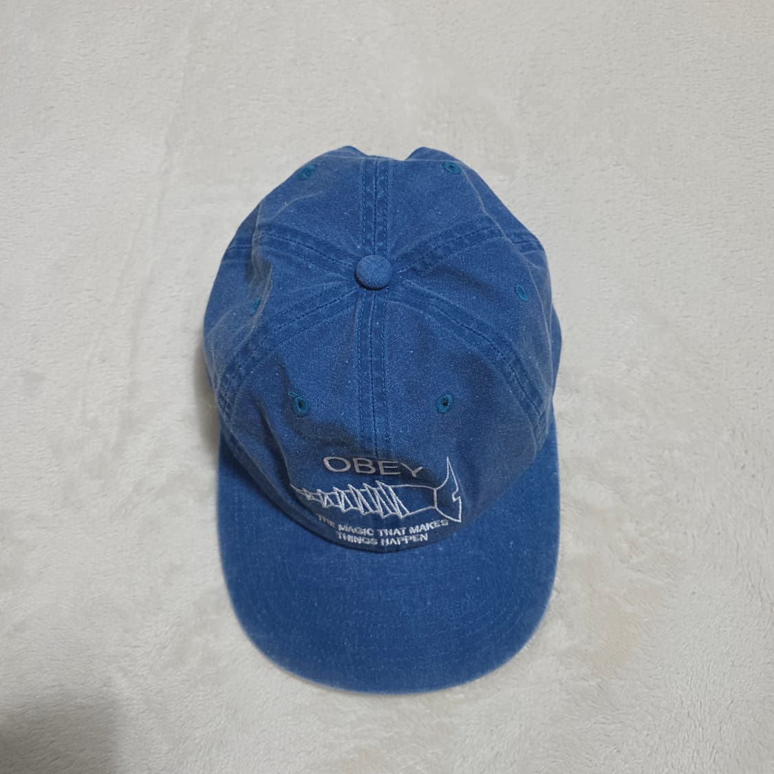 오베이 볼트 자수 데님 볼캡 상품이미지2