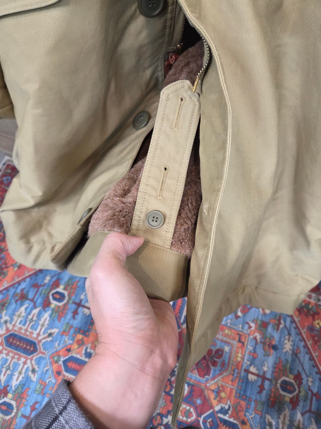 Gizemo 알파카 밀리터리 헤비웨이트 야상 코트 42 대략 L xl 상품이미지9