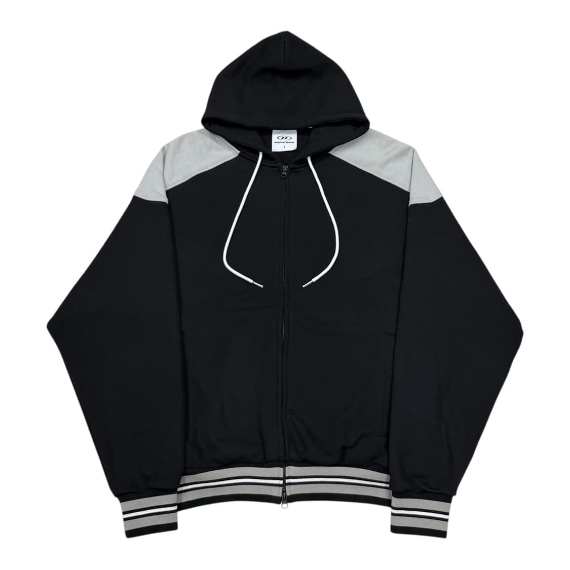 본투윈 후드집업 자켓 블랙 1 상품이미지1