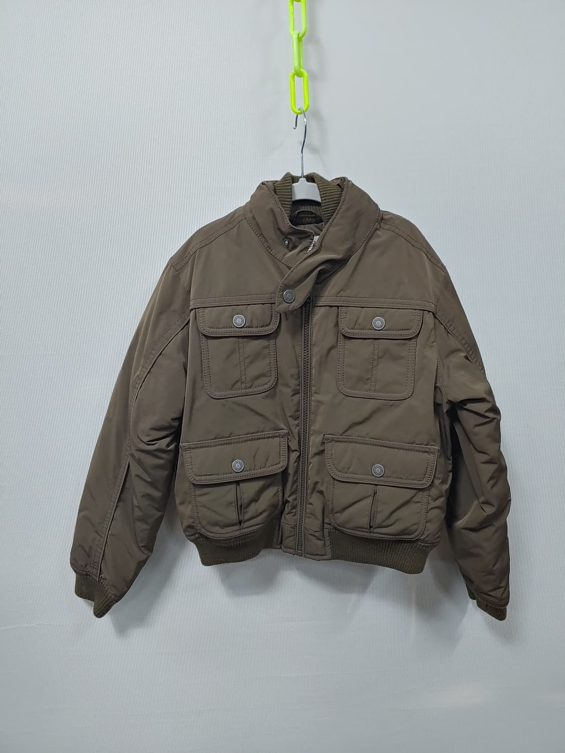 아르마니 쥬니어 카키색 포켓 봄버 자켓 10y 상품이미지1