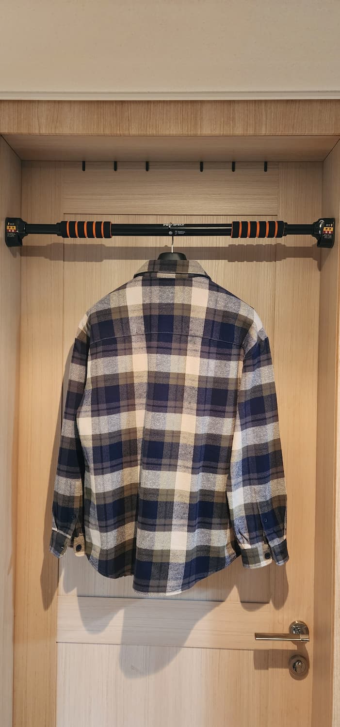 (새상품)ANDZ 오버핏 아우터형 체크 셔츠 L 상품이미지2