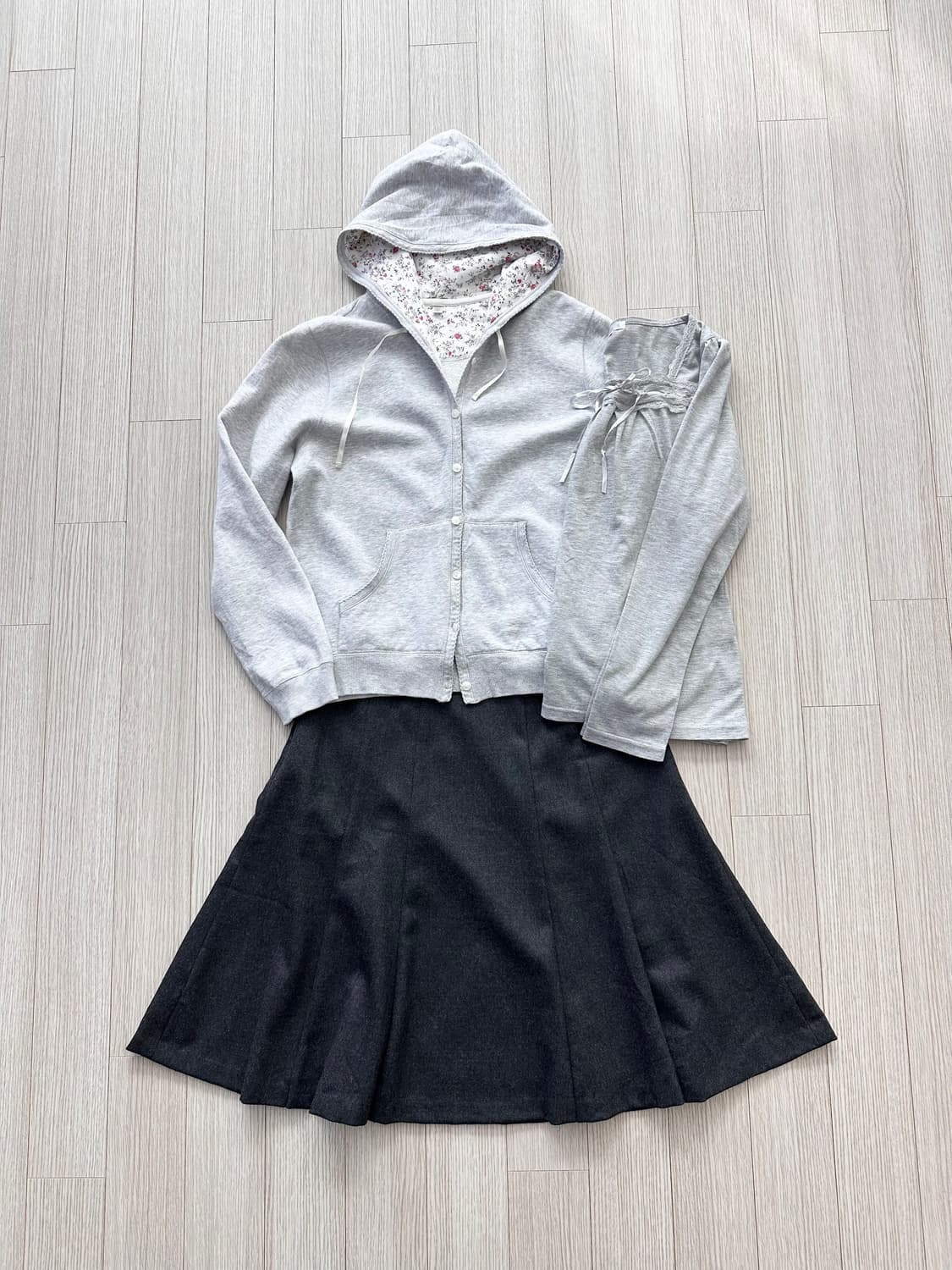 jpn 하구미 스즈코 히피 모리걸 레이어드 코디세트 상품이미지5