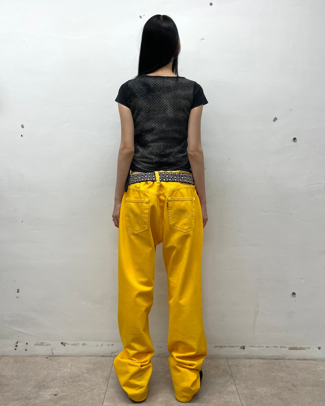 H.K.S Glossy Mash Shirring T-shirt 상품이미지9
