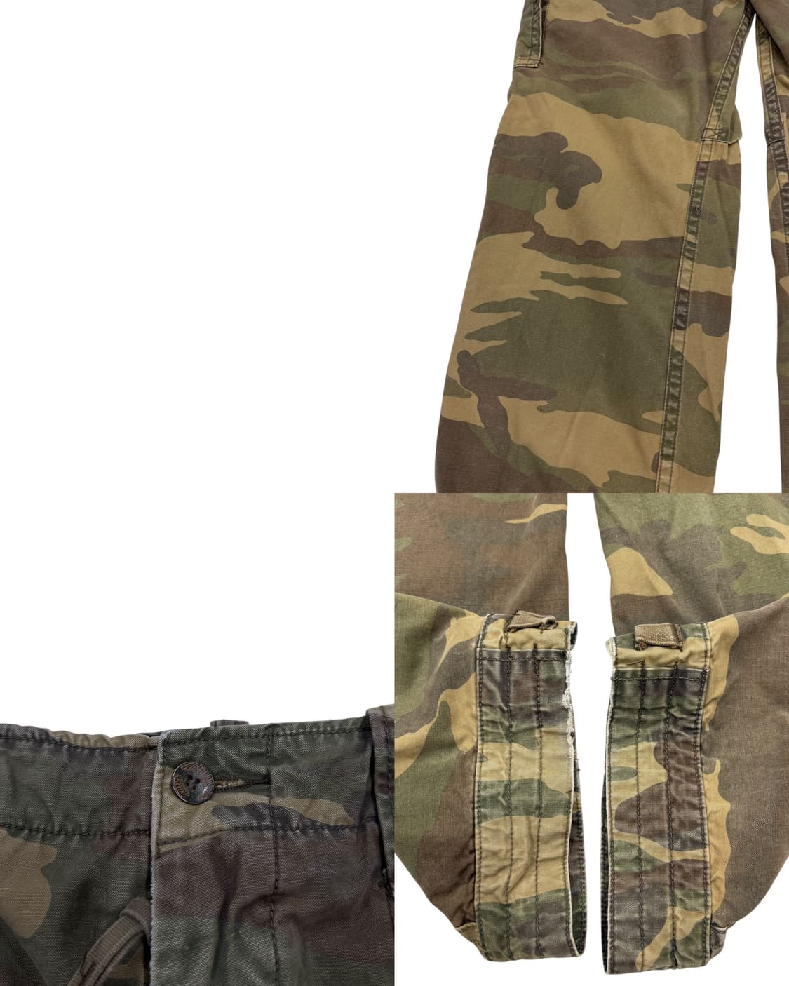 아베크롬비 빈티지 Y2K 밀리터리 카모 카고팬츠 바지 L 상품이미지5