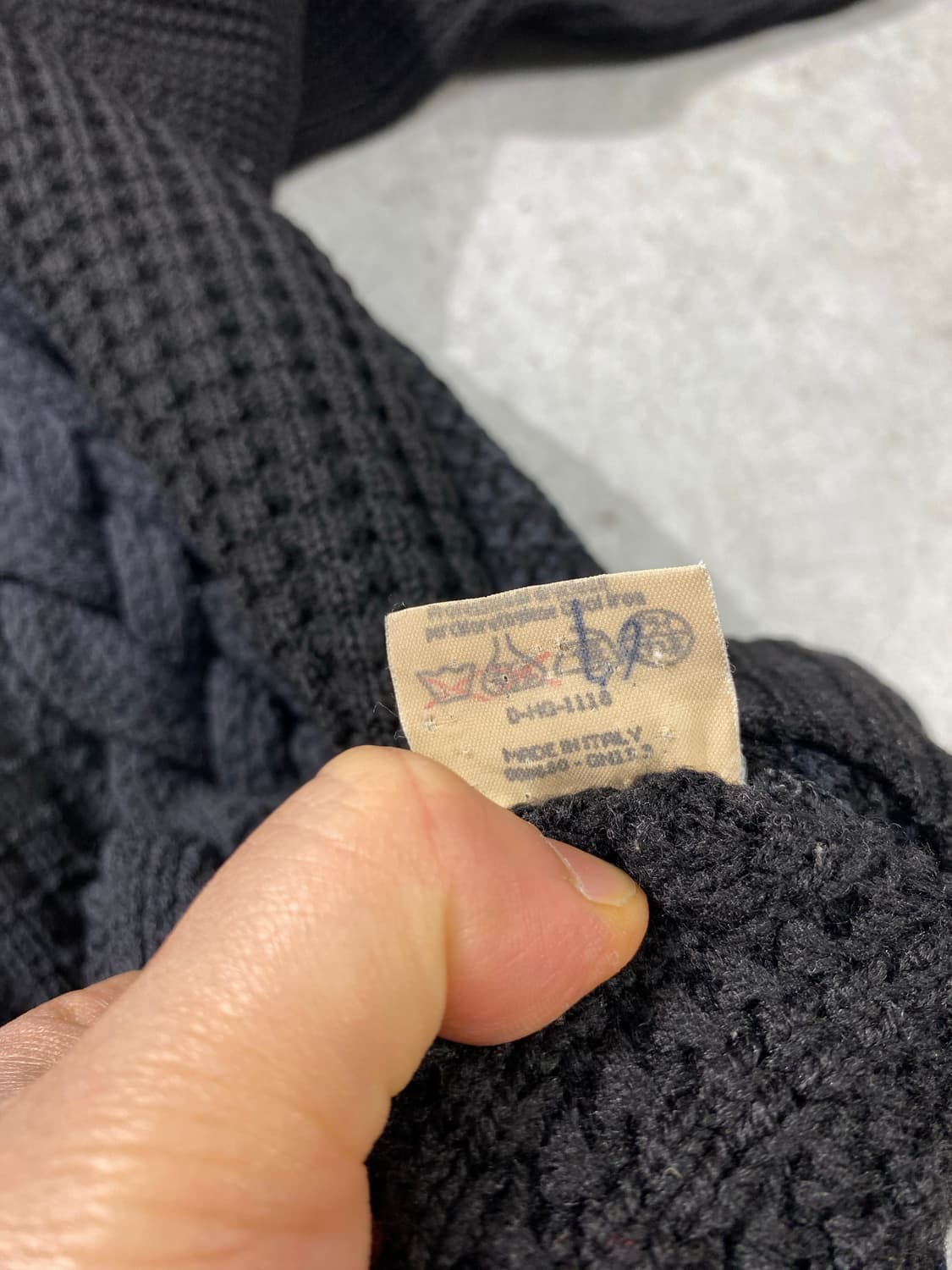 [M] 90s Iceberg 아이스버그 이태리메이드 터틀넥 울 니트 상품이미지8