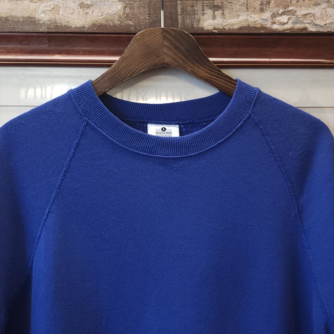90s Lee 빈티지 반팔 스웻셔츠 블루 링거티 플레인 스웻셔츠 L 상품이미지3