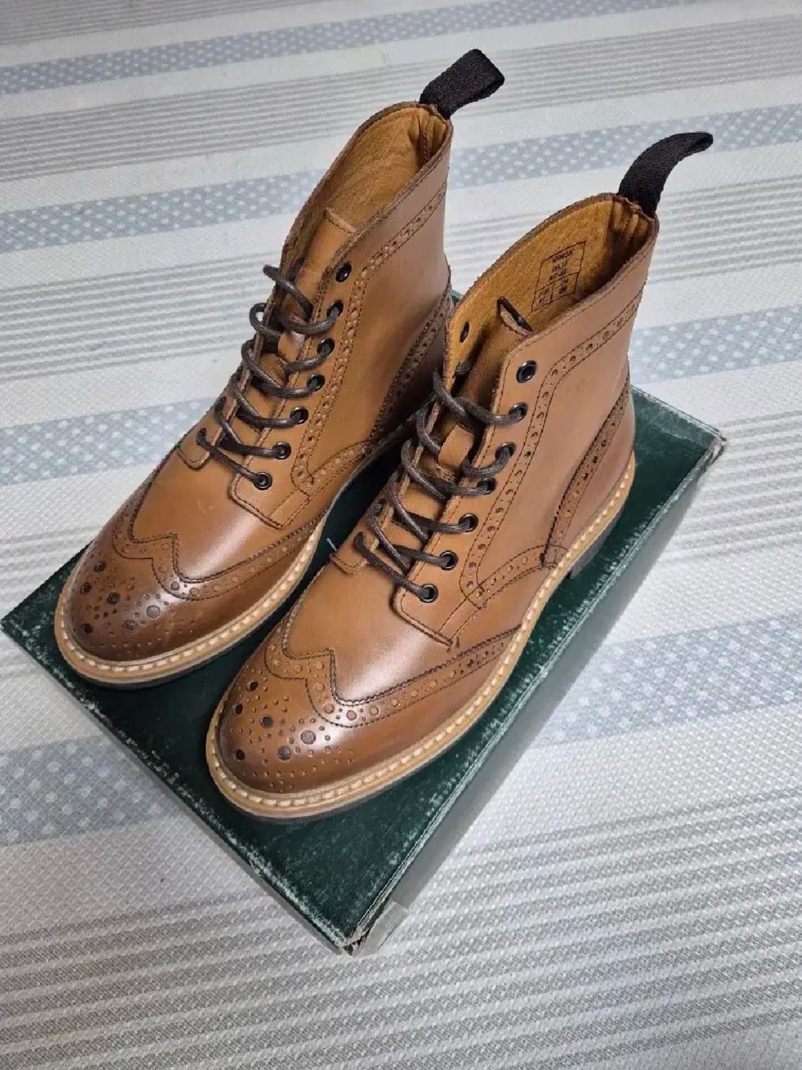 (새상품) 장까를로 모렐리 윙팁 부츠 270사이즈 상품이미지1