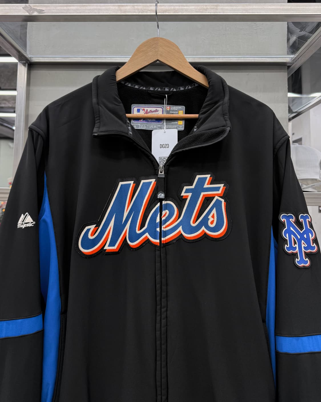 마제스틱 뉴욕 메츠 소프트쉘 트랙 자켓 블랙 상품이미지3