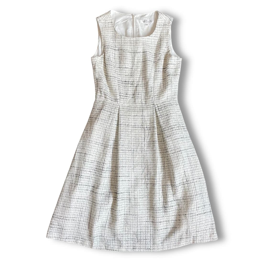 JPN 화이트블랙 트위드 셋업 투피스 원피스 자켓 상품이미지4