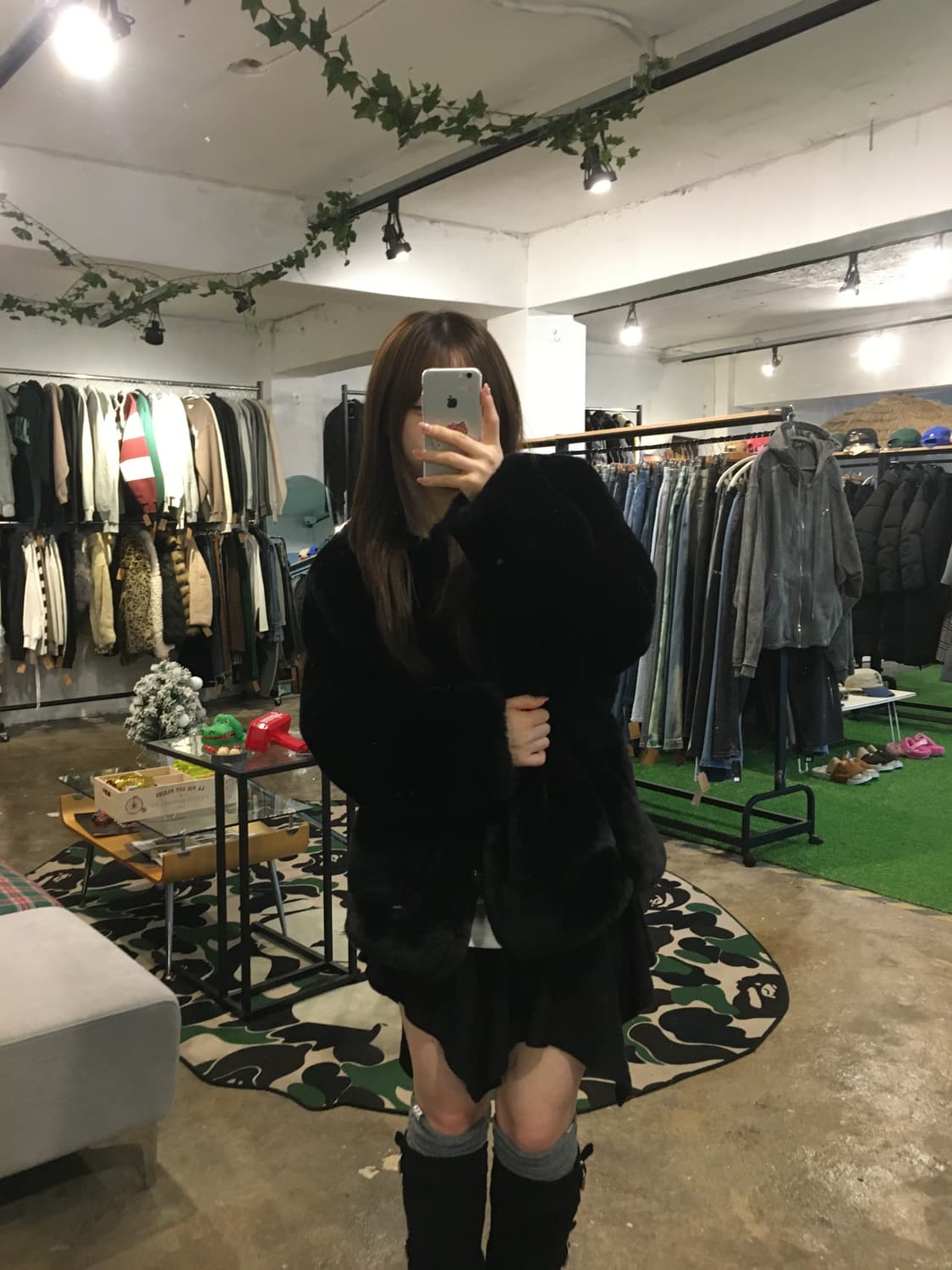 Gap 블랙 퍼자켓 상품이미지6