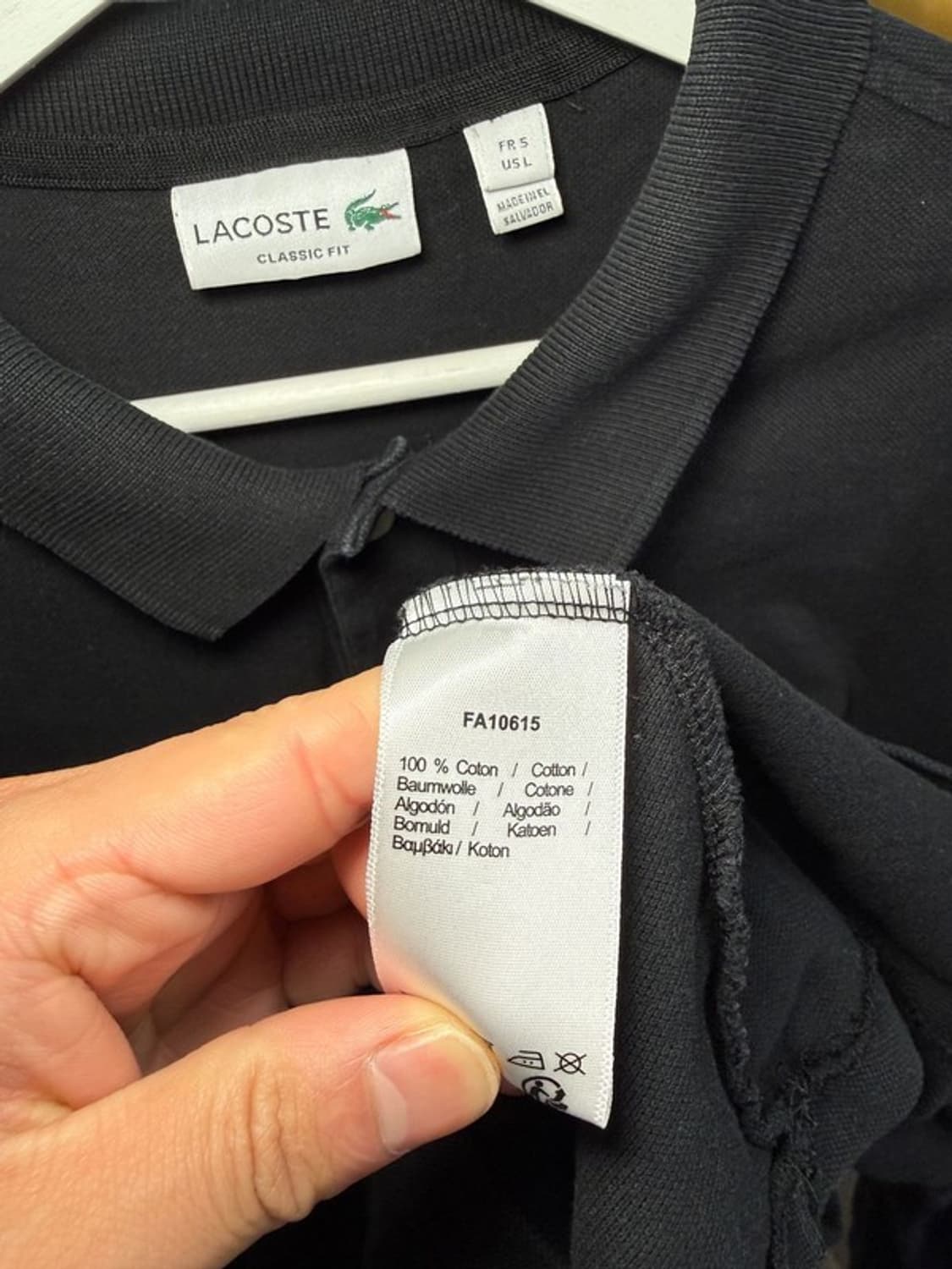 LACOSTE 라코스테 카라티 블랙 L 상품이미지8