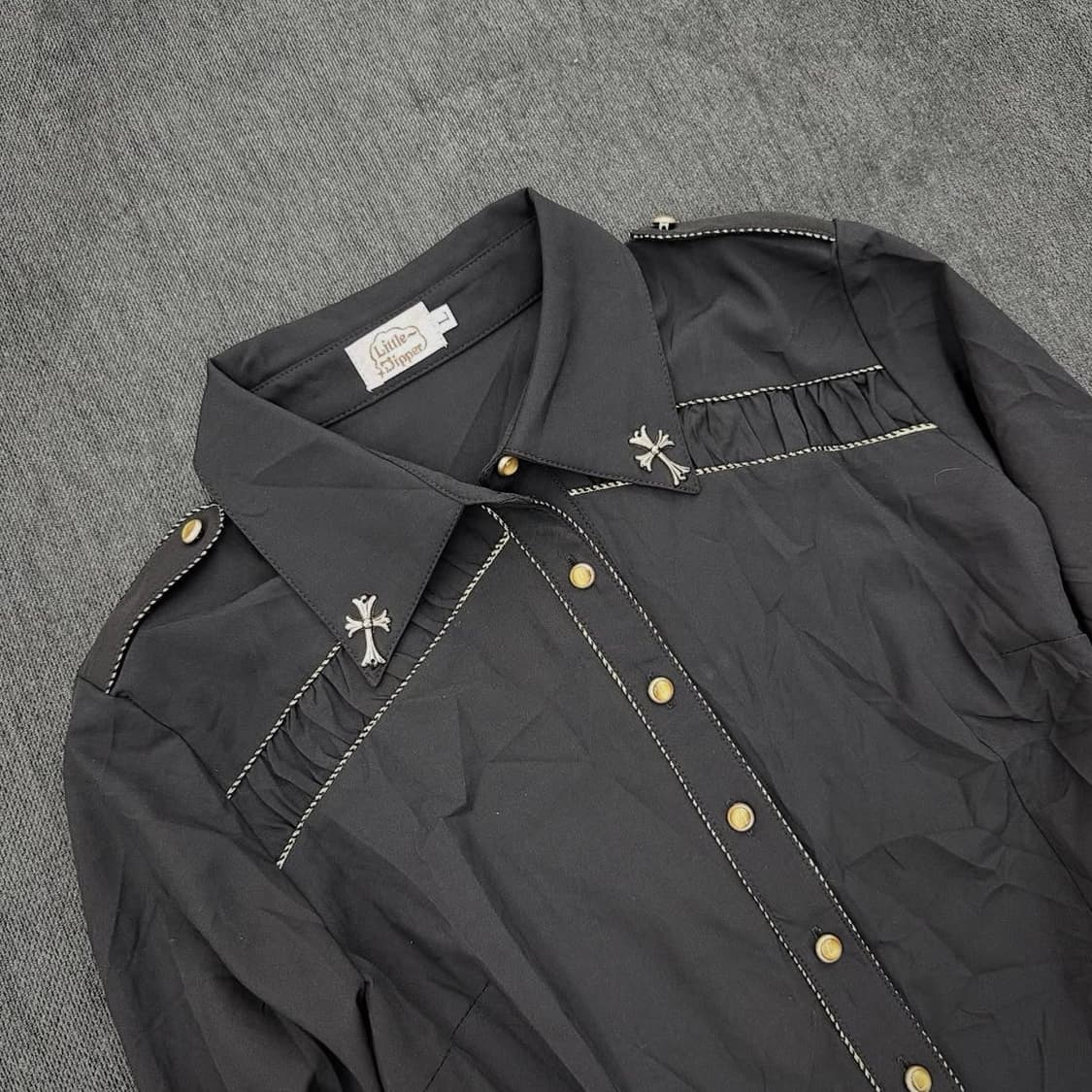 Gothic Cross detail shirts 상품이미지4