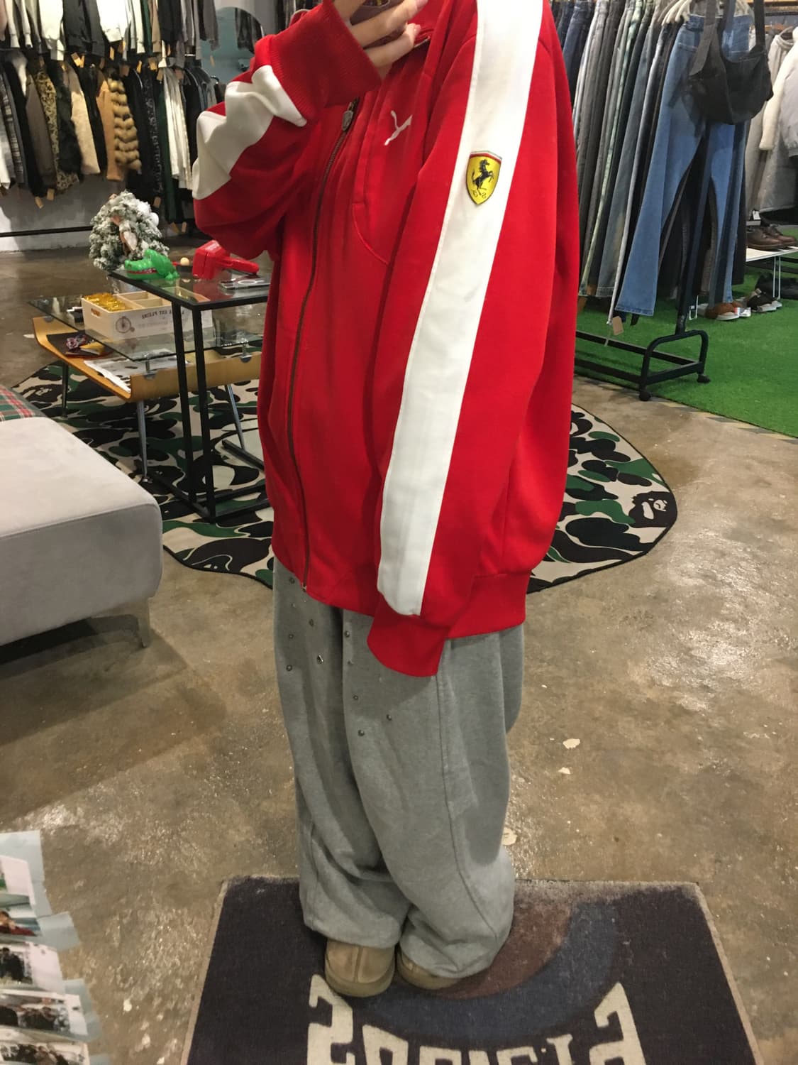 푸마 페라리 올드스쿨 져지 레드 XL 상품이미지3