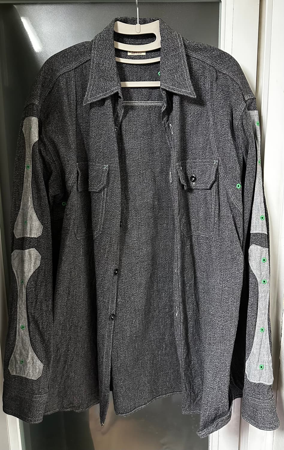 캐피탈 본 샴브레이 셔츠 차콜 상품이미지1