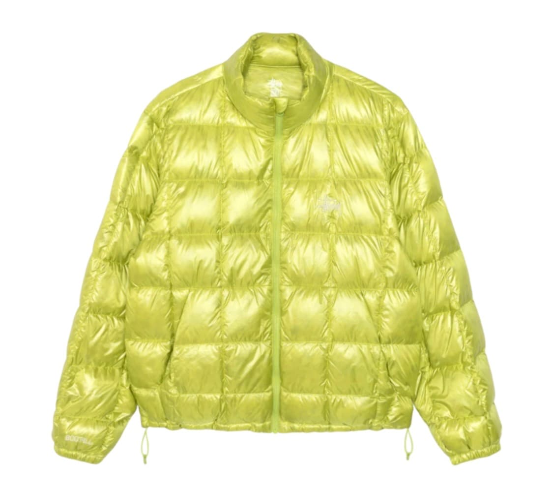 [1회착용] Stussy 스투시 미드웨이트 푸퍼 라임 상품이미지1