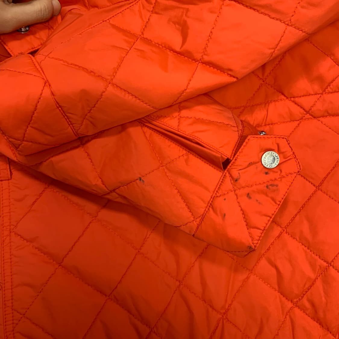 로렌 랄프로렌 폴로 여성 오렌지 퀼팅 자켓 빈티지 상품이미지4