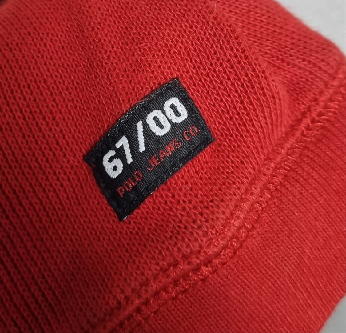XXL (110) 폴로 진스 레드 반집업 니트 상품이미지3