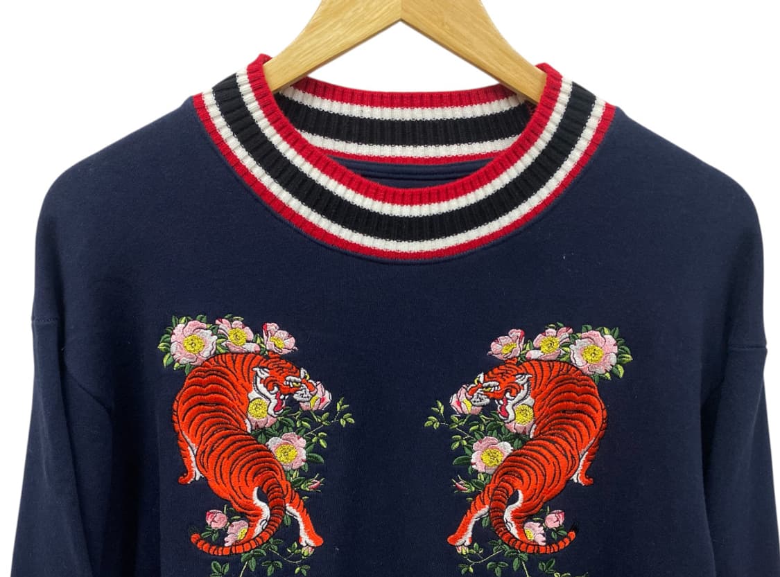  호랑이 자수 유니크 스웻셔츠 free 상품이미지3