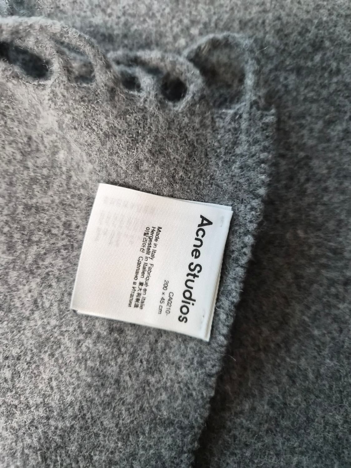 아크네스튜디오 울 플린지 머플러 멜란지 상품이미지5