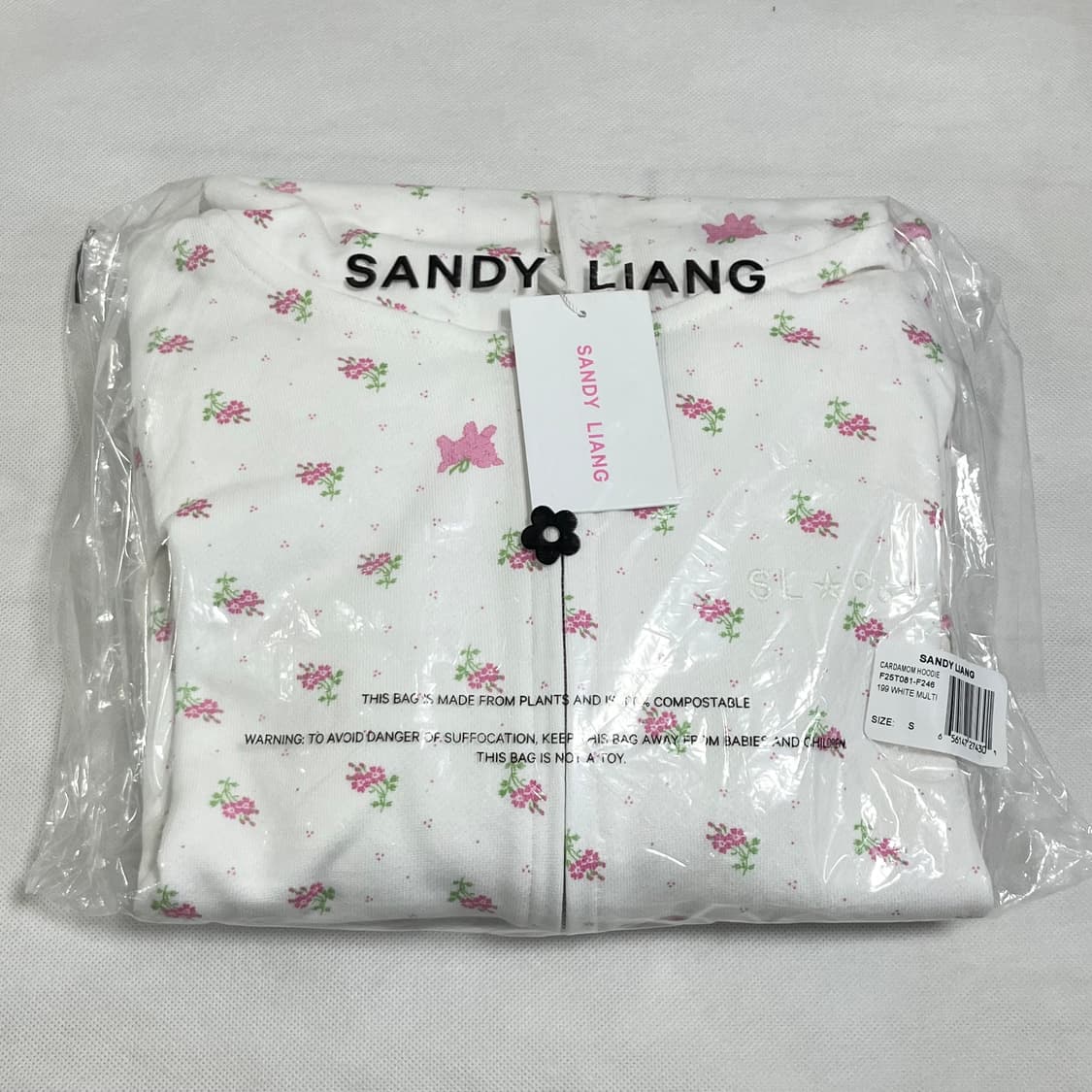[S]샌디리앙 25fw 카다멈 후드집업/화이트 상품이미지6